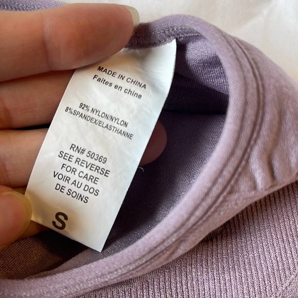 Dusty Purple Like New Jockey Sports Bra Unlined Racer Back Gently Used - Picture 4 of 4